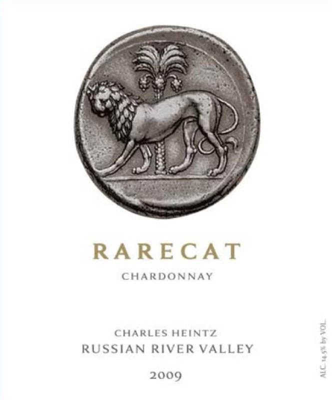 Rare Cat Wines Charles Heintz Chardonnay 2009 Front Label