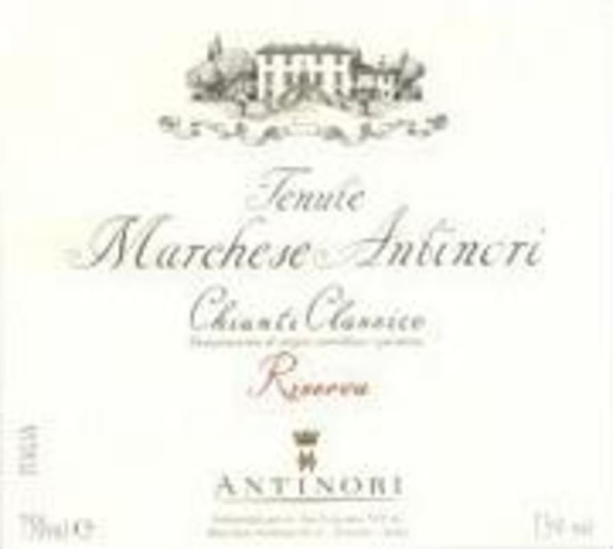 Marchesi Antinori Marchese Chianti Classico Riserva 1999 Front Label