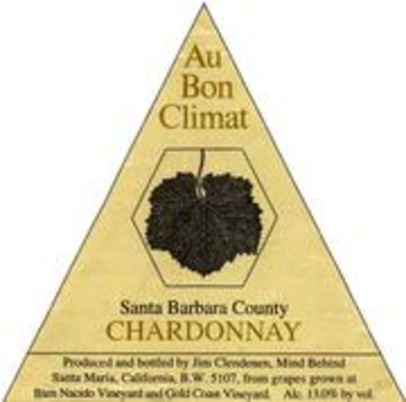 Au Bon Climat Santa Barbara Chardonnay 1997 Front Label