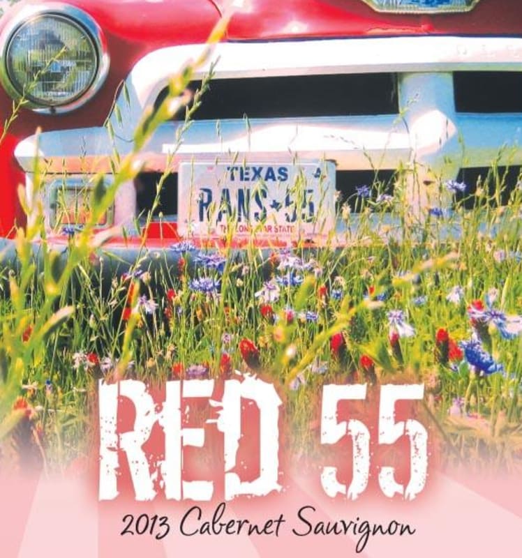 Red 55 Winery Miranda Lambert Red 55 Cabernet Sauvignon 2013 Front Label