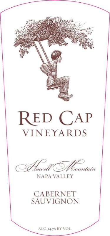 Red Cap Vineyards Cabernet Sauvignon 2012 Front Label