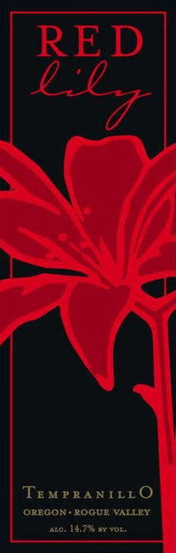 Red Lily Vineyards Tempranillo 2012 Front Label