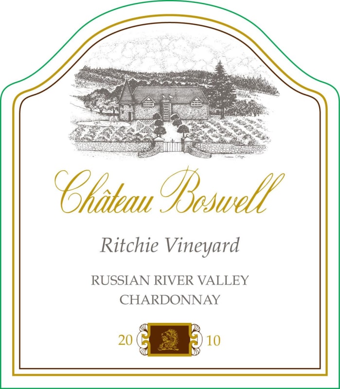 Chateau Boswell Ritchie Vineyard Chardonnay 2010 Front Label