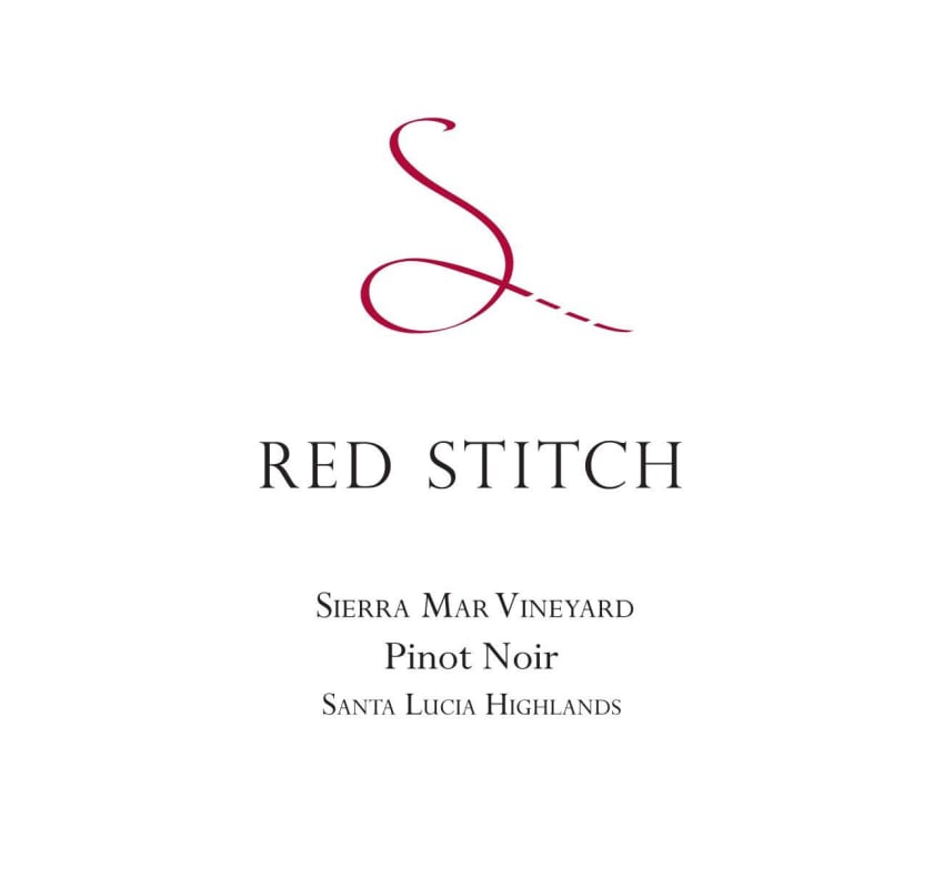 Red Stitch Wine Sierra Mar Vineyard Pinot Noir 2014 Front Label