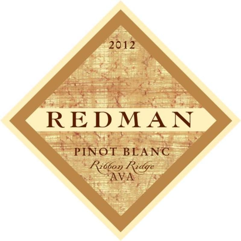 Redman Wines Pinot Blanc 2012 Front Label