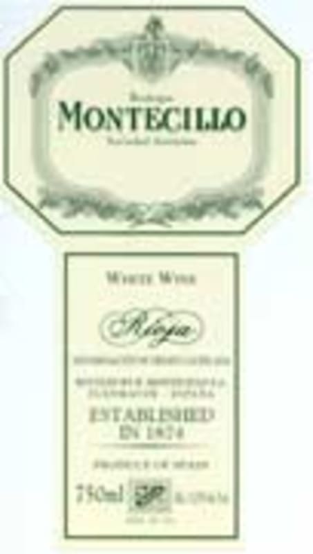 Bodegas Montecillo Blanco 2001 Front Label