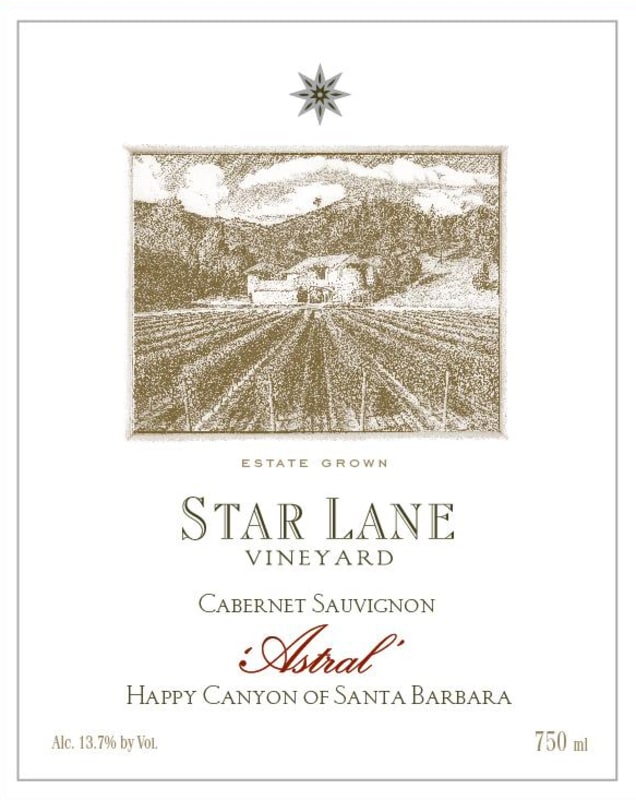 Star Lane Vineyard Astral Cabernet Sauvignon 2013 Front Label