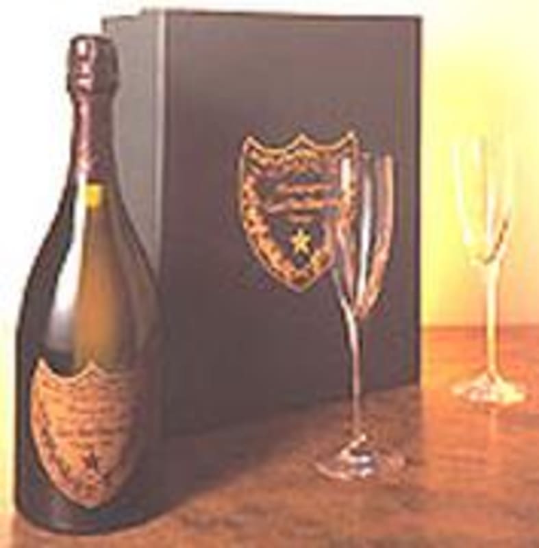 Dom Perignon with 2 Crystal Flutes Gift Pack 1995 Gift Product Image