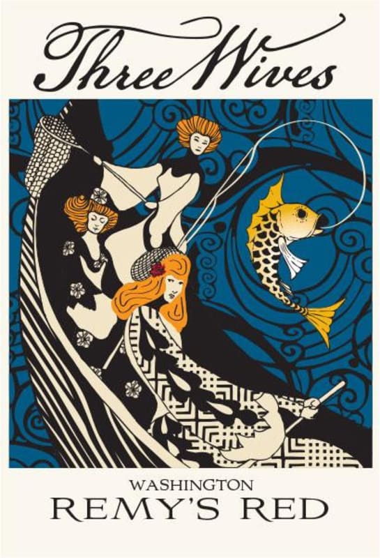 Remy Wines Three Wives 2012 Front Label