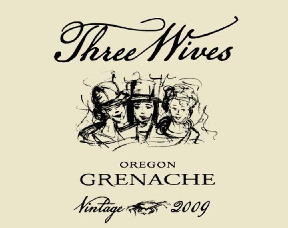 Remy Wines Three Wives Grenache 2009 Front Label