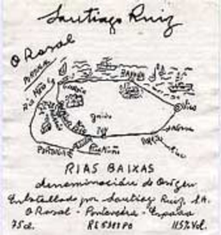 Santiago Ruiz Rias Baixas White 2001 Front Label