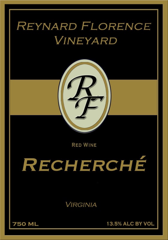 Reynard Florence Vineyard Recherche 2014 Front Label