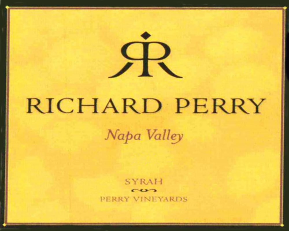 Richard Perry Wines Syrah 2012 Front Label