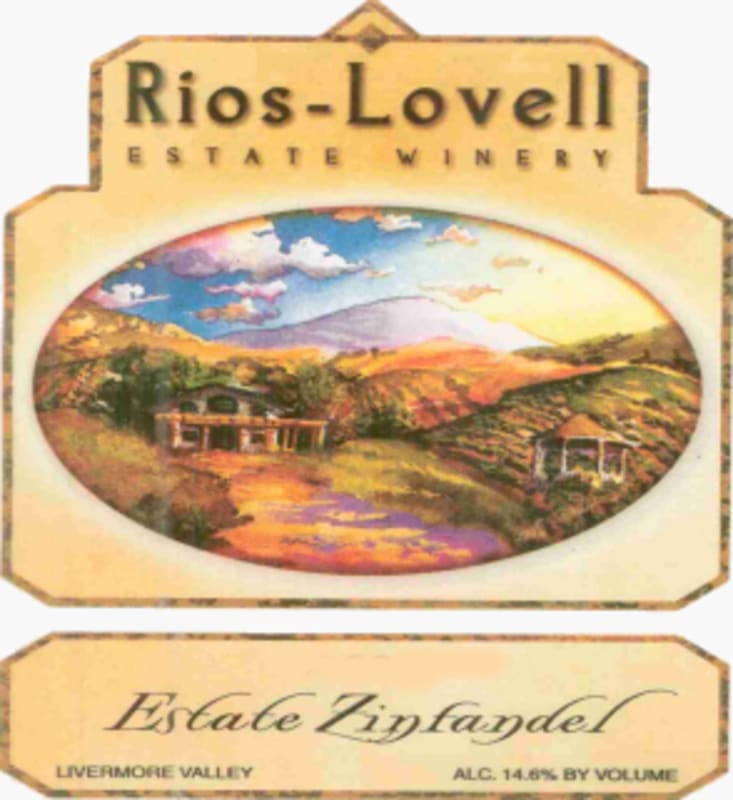 Rios-Lovell Estate Winery Zinfandel 2007 Front Label