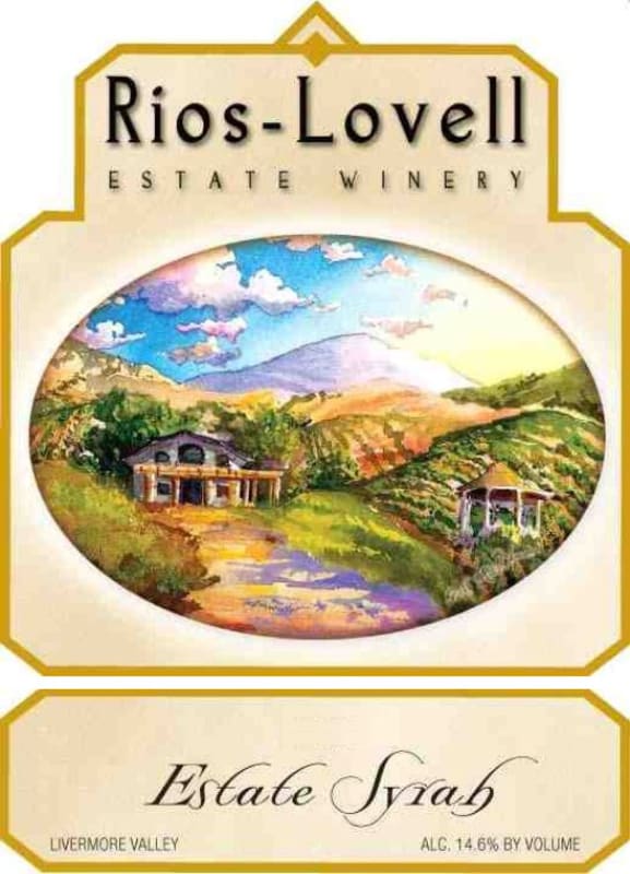 Rios-Lovell Estate Winery Syrah 2010 Front Label