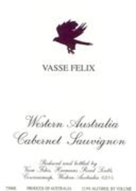 Vasse Felix Cabernet Sauvignon 2000 Front Label