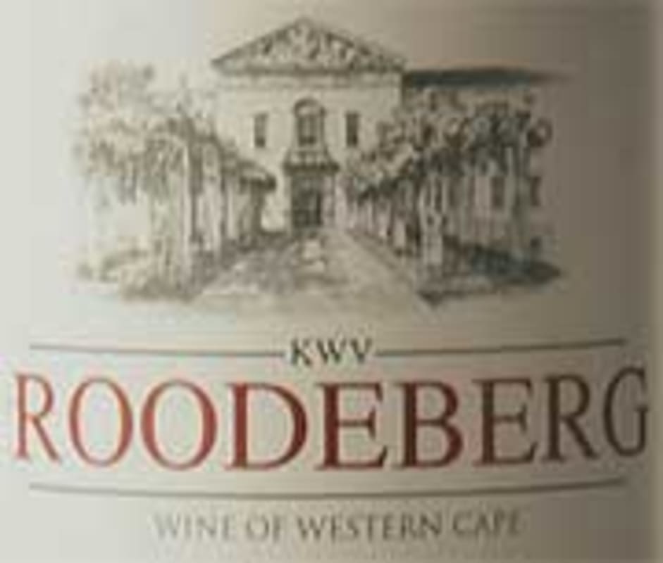 KWV Roodeberg Red 2001 Front Label