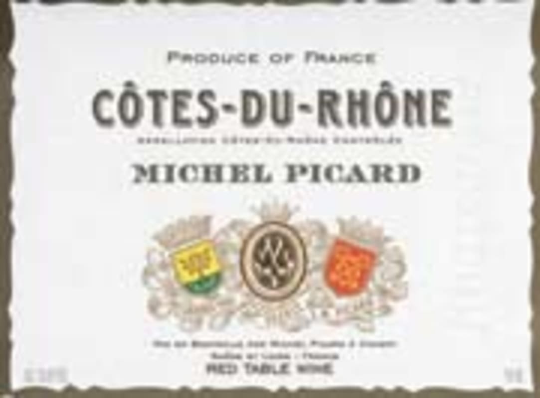 M. Picard Cotes du Rhone 2000 Front Label