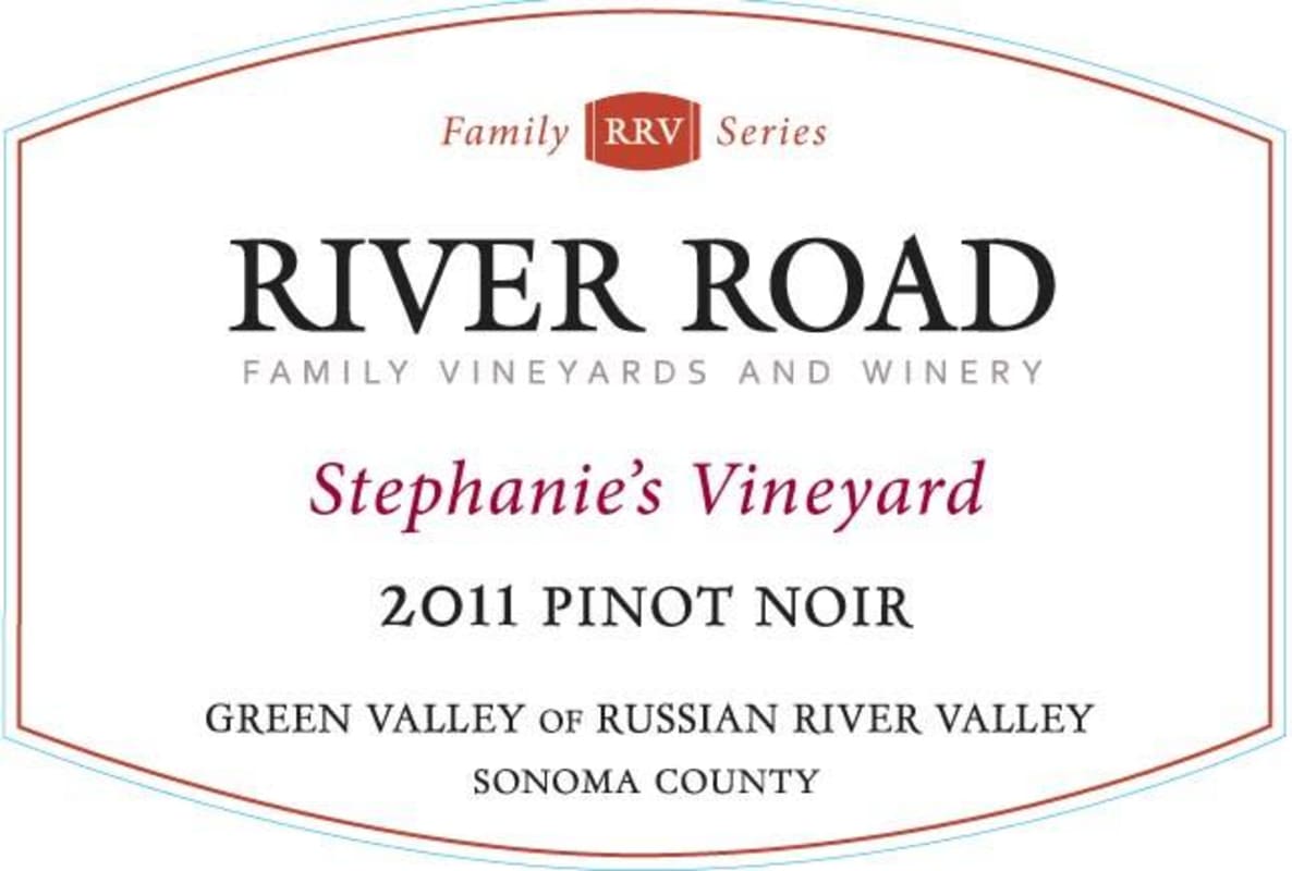 River Road Vineyards Stephanie's Cuvee Pinot Noir 2011 Front Label