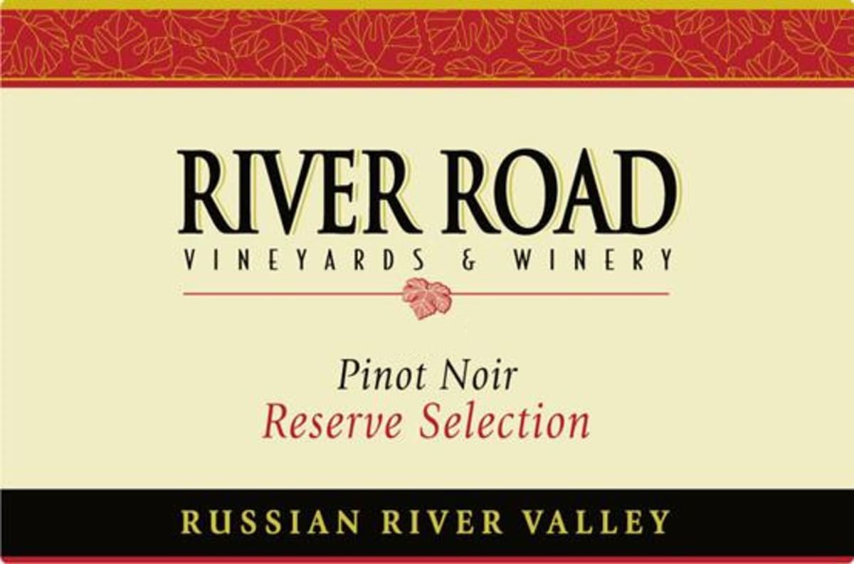 River Road Vineyards Reserve Selection Pinot Noir 2012 Front Label