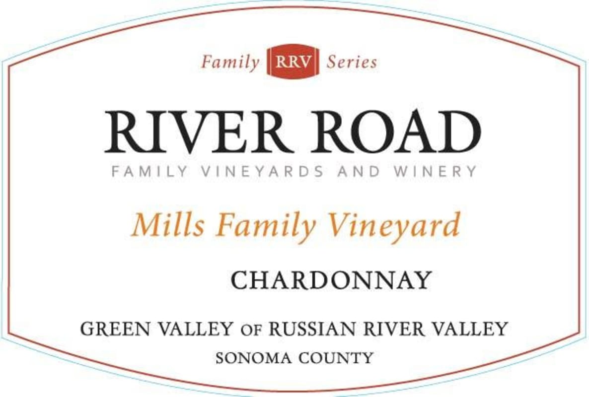 River Road Vineyards Chardonnay 2014 Front Label