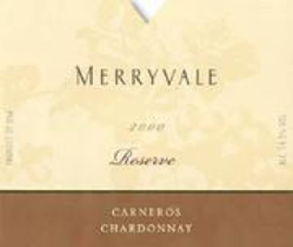 Merryvale Carneros Reserve Chardonnay 2000 Front Label
