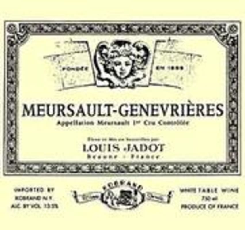 Louis Jadot Meursault Genevrieres Premier Cru 1999 Front Label