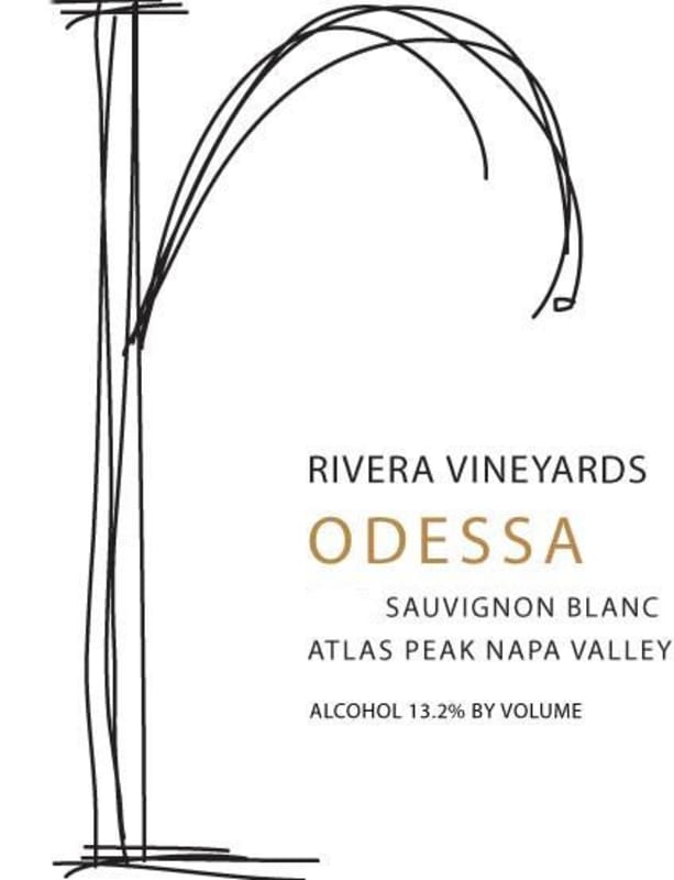 Rivera Vineyards Odessa Sauvignon Blanc 2014 Front Label