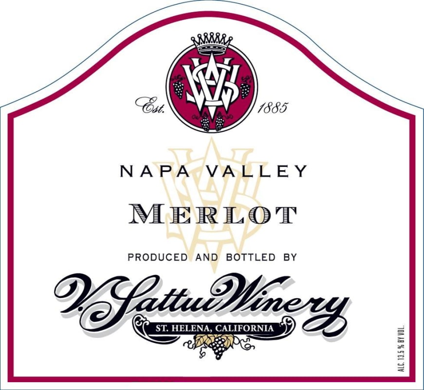 V. Sattui Merlot 2011 Front Label