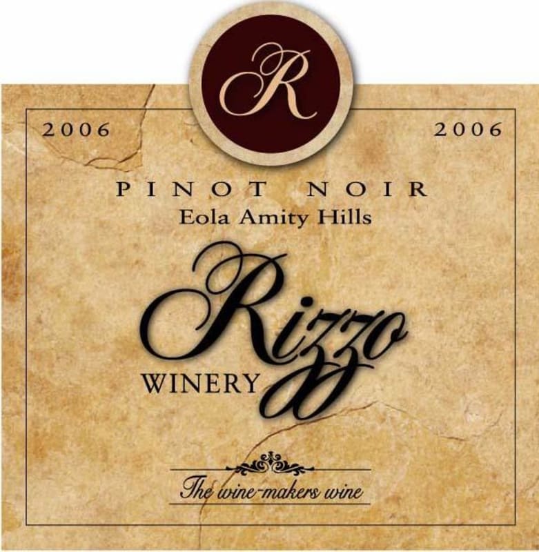 Rizzo Winery Pinot Noir 2006 Front Label