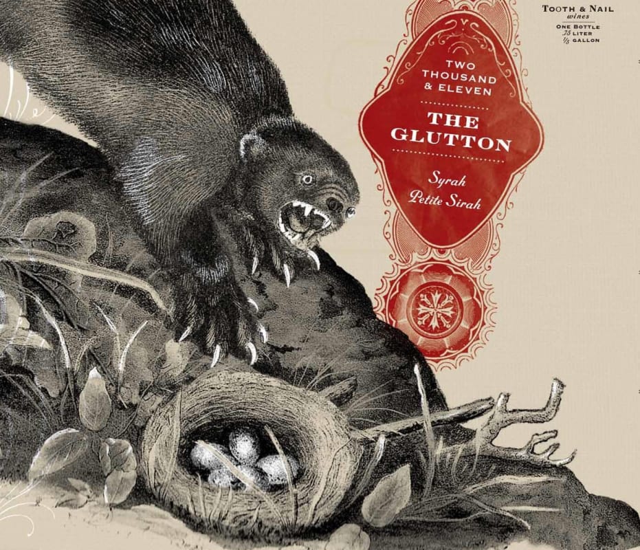 RM Vineyards Tooth Nail Wines The Glutton 2011 Front Label