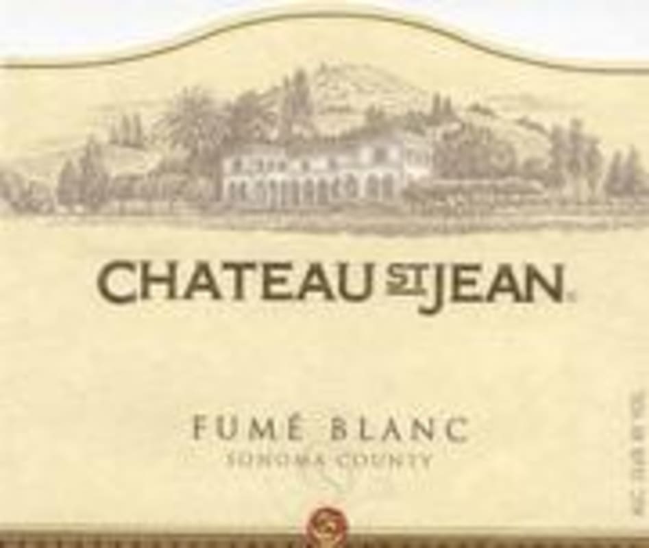 Chateau St. Jean Fume Blanc 2001 Front Label