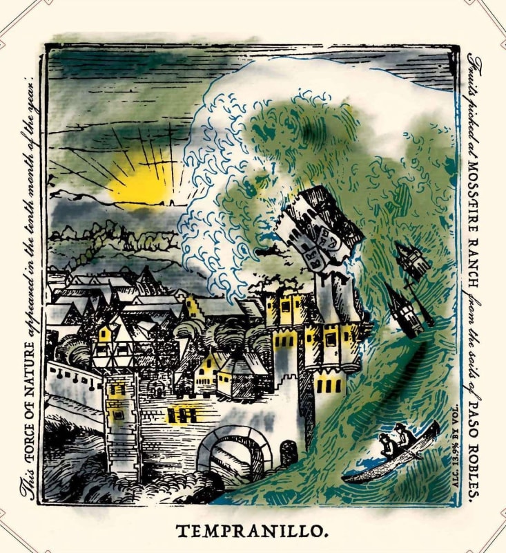 RM Vineyards Force of Nature Tempranillo 2014 Front Label