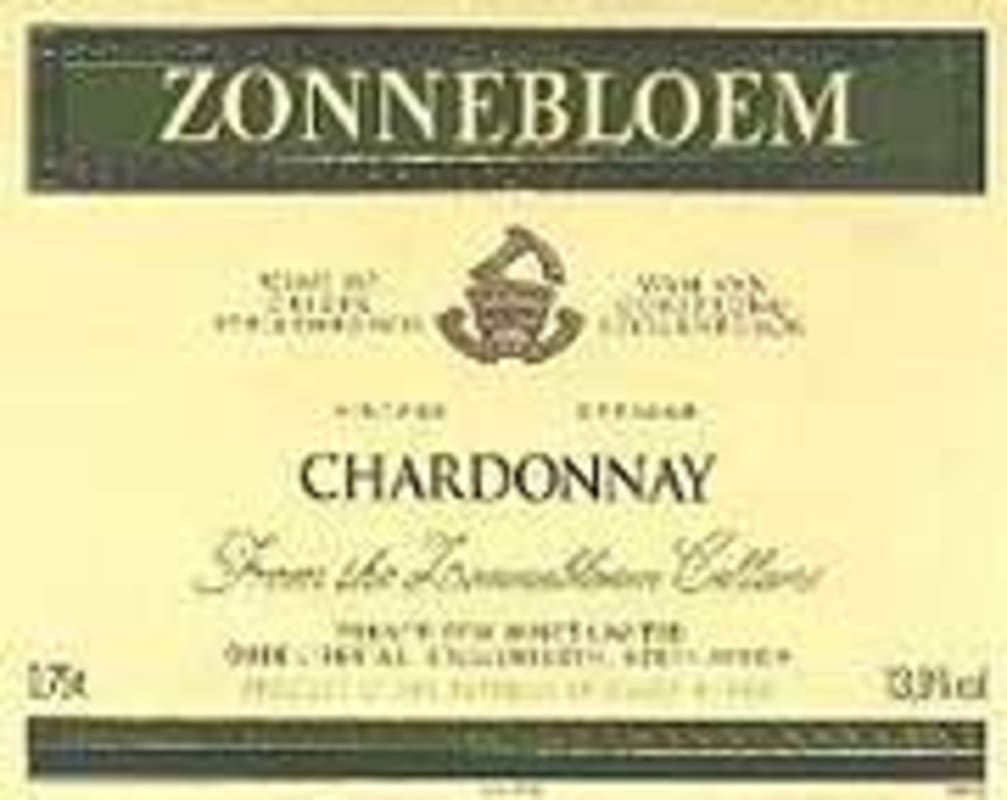 Zonnebloem Chardonnay 2001 Front Label