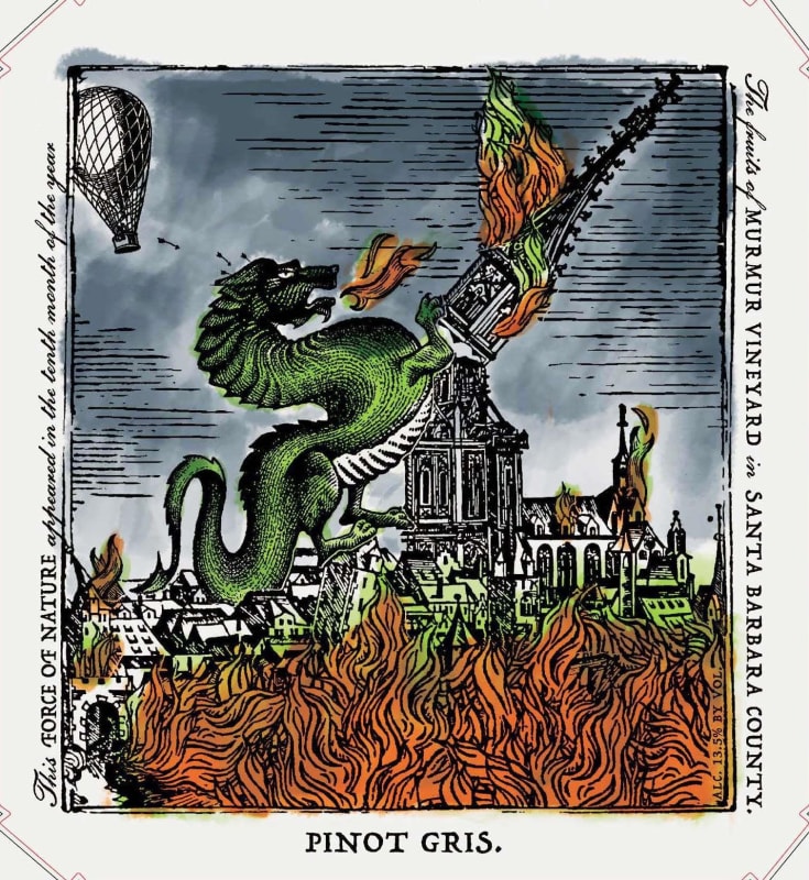 RM Vineyards Force of Nature Pinot Gris 2015 Front Label