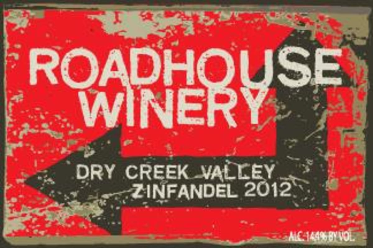 Roadhouse Winery Zinfandel 2012 Front Label