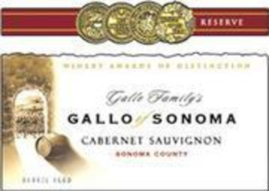 Gallo of Sonoma Cabernet Sauvignon 2000 Front Label