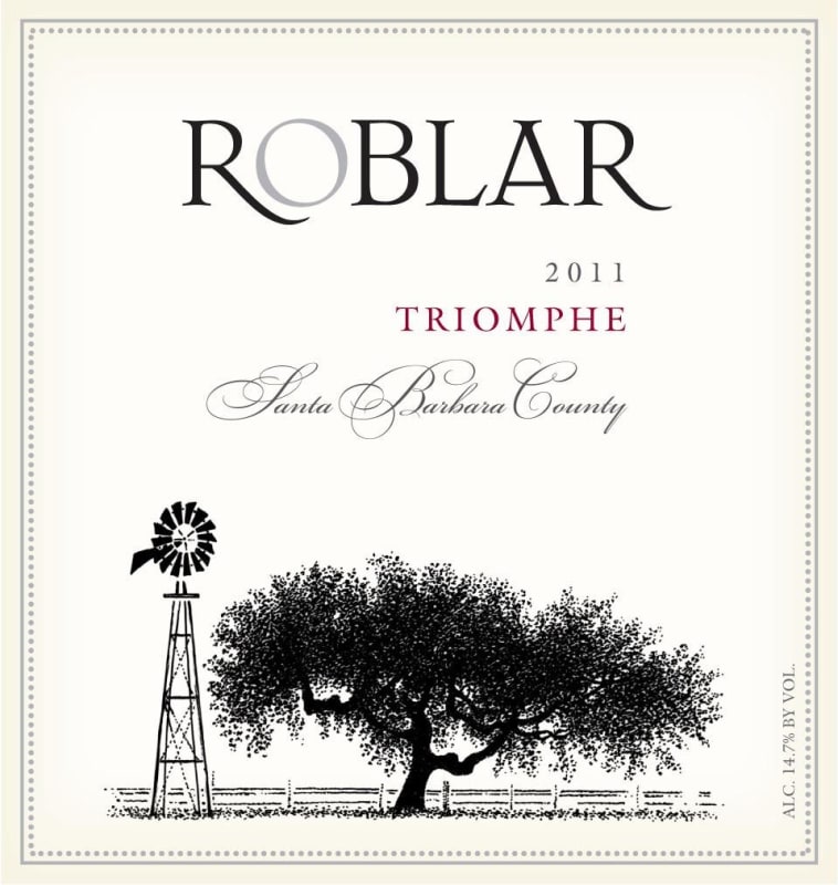 Roblar Winery Triomphe 2011 Front Label