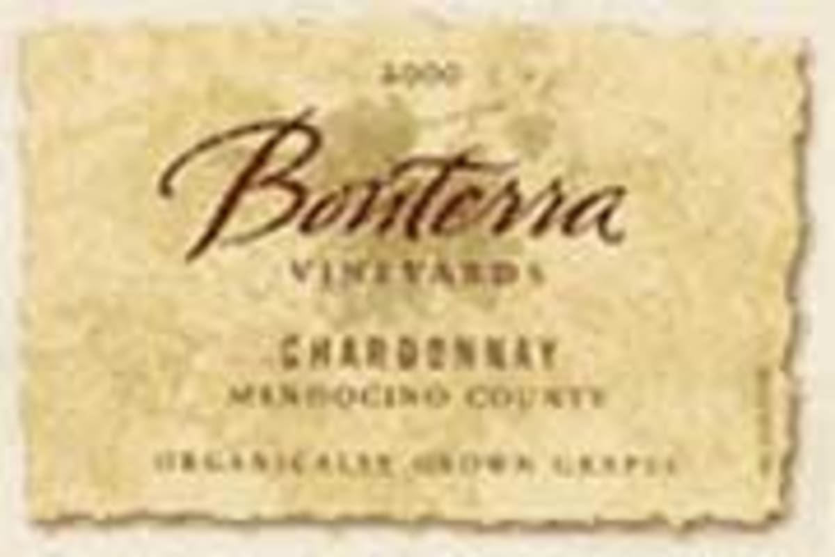 Bonterra Mendocino County Chardonnay 2001 Front Label
