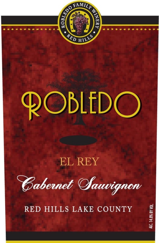 Robledo Family Winery El Rey Cabernet Sauvignon 2008 Front Label