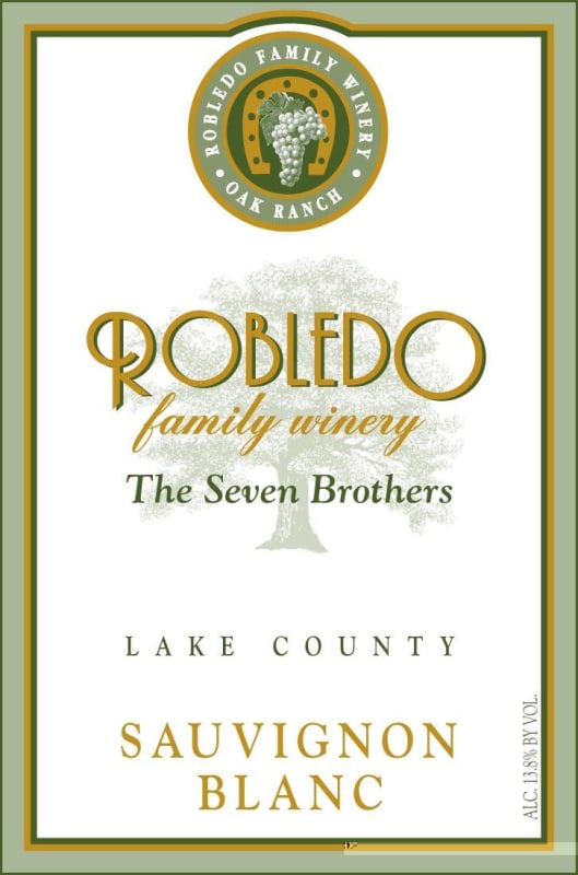 Robledo Family Winery The Seven Brothers Sauvignon Blanc 2010 Front Label