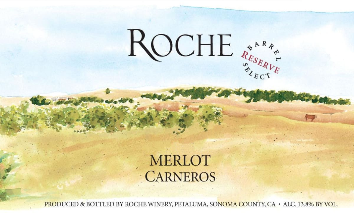 Roche Winery Reserve Merlot 2013 Front Label