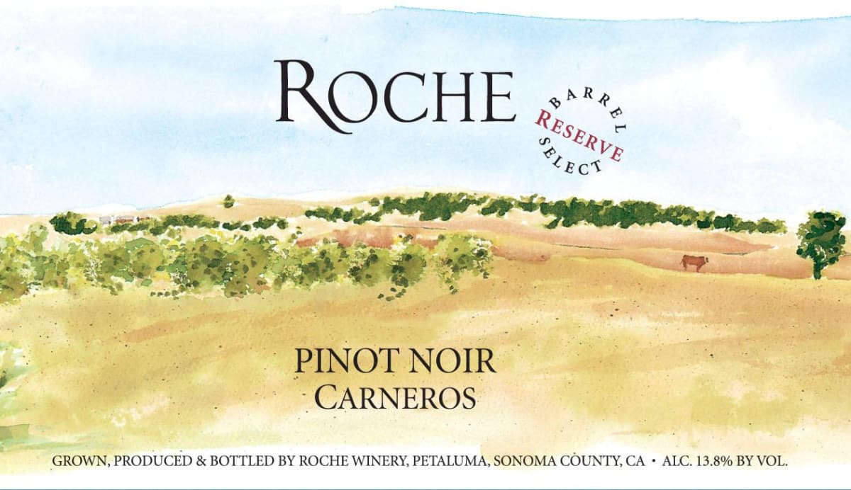 Roche Winery Reserve Barrel Select Pinot Noir 2013 Front Label