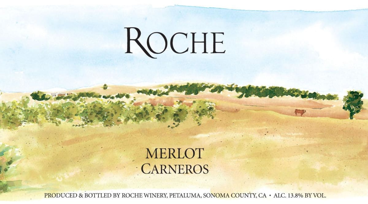 Roche Winery Merlot 2012 Front Label