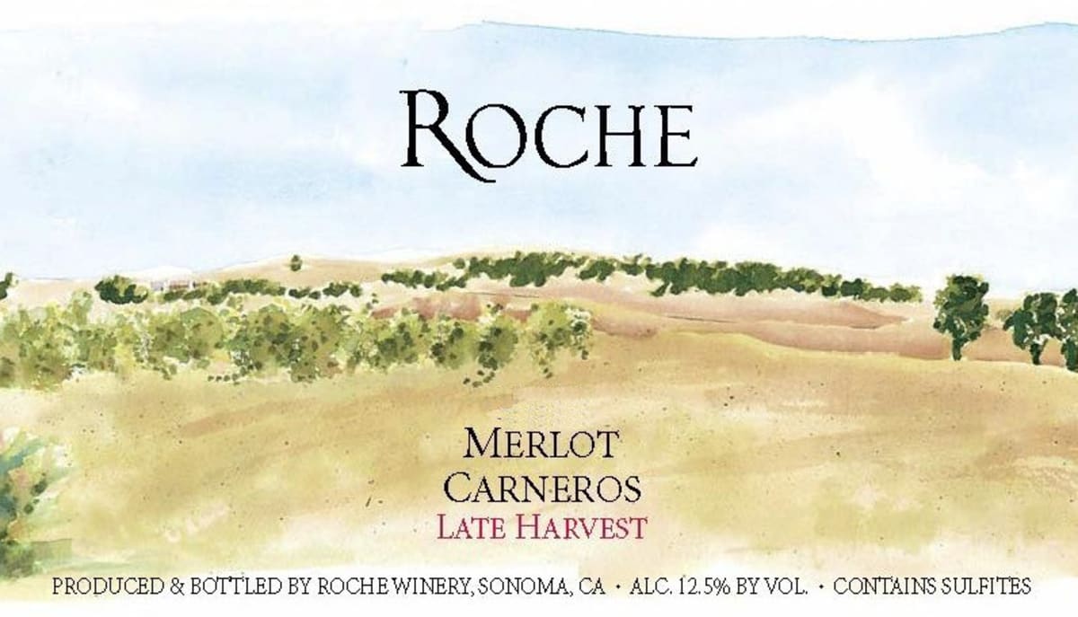 Roche Winery Late Harvest Merlot 2014 Front Label