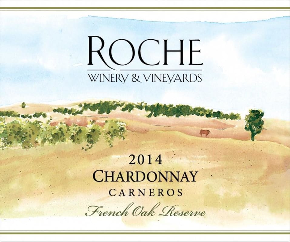 Roche Winery French Oak Barrel Select Reserve Chardonnay 2014 Front Label