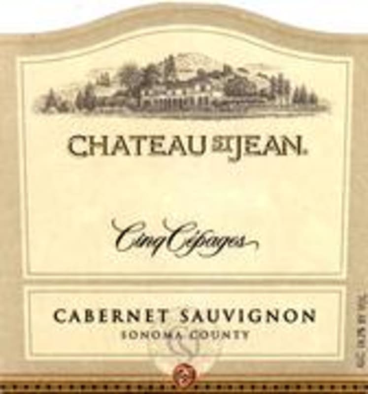 Chateau St. Jean Merlot 2000 Front Label