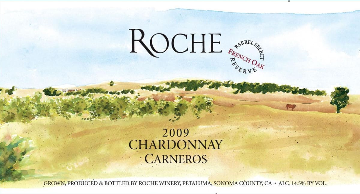 Roche Winery French Oak Barrel Select Reserve Chardonnay 2009 Front Label