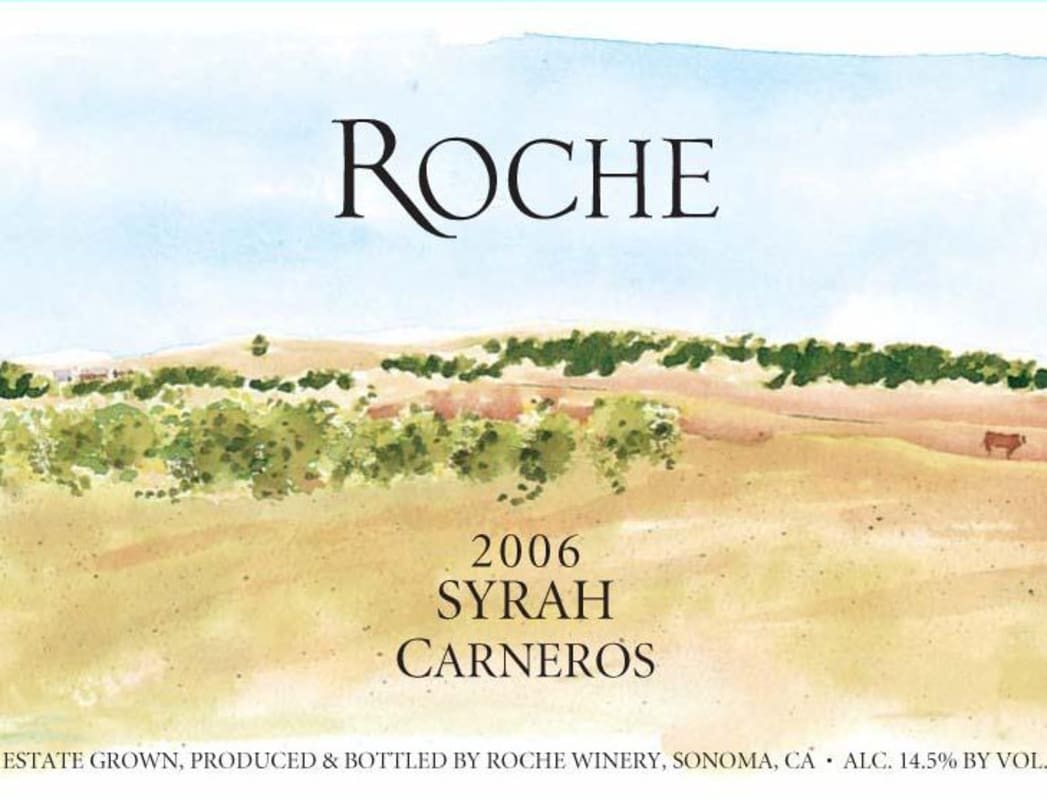 Roche Winery Syrah 2006 Front Label