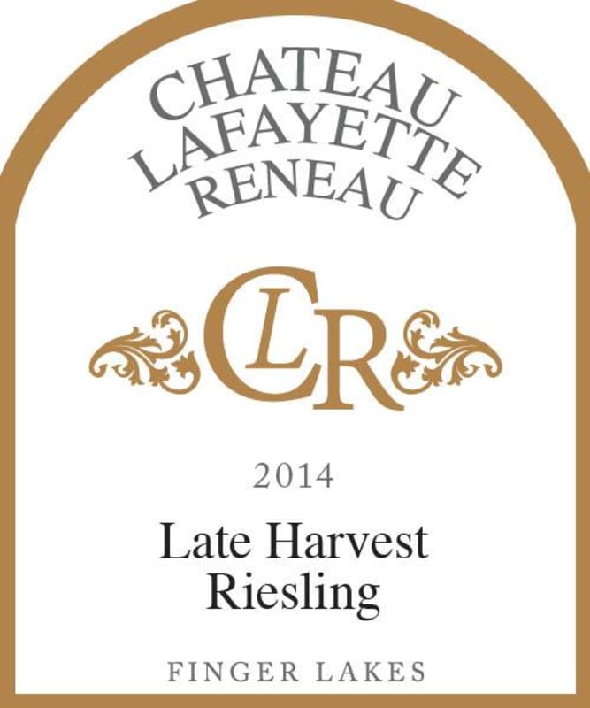 Chateau Lafayette Reneau Late Harvest Riesling 2014 Front Label